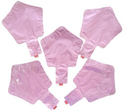  Set 5 baloane folie stea roz deschis 12 cm