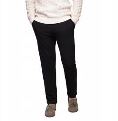 Ombre Férfi pique kötött nadrág állítható fekete V2 OM-PACP-0283 méret XXL (169697)