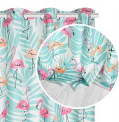 Prestiqua Flamingó Függöny 140x240 Levelek Kerekek (Flamingove)