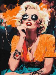 Ideyka Pictură după numere - Monroe la Hollywood ©art_selena_ua 30 x 40 cm Carte de colorat