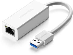 UGREEN Adaptor de retea UGREEN CR111 USB 3.0 la RJ45 (white) (pla/ugr/cr/rj/al)