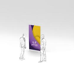  Perete Pop-Up Textil Drept 0.80 cm - Afisaj Profesional pentru Expozitii (PTD0.8M)