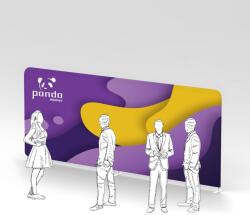  Perete Pop-Up Textil Drept 8 m - Afisaj Premium Expozitii (RPUTD8M)