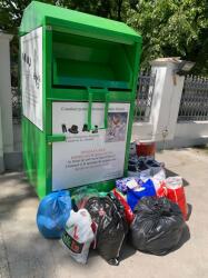 Mar - Ina - Prodprest Srl Container colectare îmbrăcăminte / haine vechi pentru reciclarea textilelor Cos de gunoi