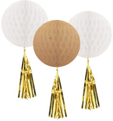 Amscan Esküvői Gold függő dekoráció 3 db-os (DPA9913249)
