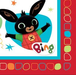 Amscan Bing Red szalvéta 16 db-os 33x33 cm (DPA9901517)