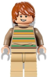 LEGO® Harry Potter minifigura - Ron Weasley, csíkos pulcsi (hp339)