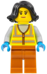 LEGO® Minifigura nő kukás láthatósági mellényben (cty1522)