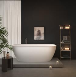 Erga Vienna, szabadon álló kád 170x80 cm + lefolyódugó, fehér fényes felülettel, ERG-VIENNA-170080-WH-WH (ERG-VIENNA-170080-WH-WH)