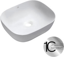 Laveo Mogami, asztali mosdó 505x405x140 mm, fényes fehér, LAV-VUM_6250 (LAV-VUM_6250)