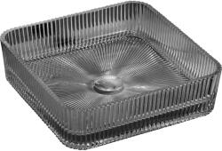 Mexen Nira, üveg pultra szerelhető mosdó 39 × 39 cm, fekete, 24203970 (24203970)