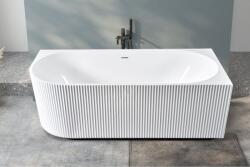 Erga Marina, sarok szabadon álló kád 170x78 cm + lefolyódugó, jobb oldali, fényes fehér, ERG-MARINA-170078R-WH-WH (ERG-MARINA-170078R-WH-WH)