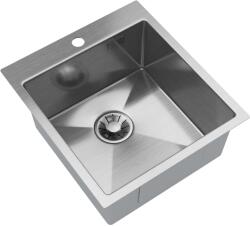 Gamma Gamma, 1 rekeszes rozsdamentes mosogató 450x500x210 mm, acél, GMA-S4550-CH (GMA-S4550-CH)