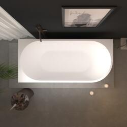 Erga Zara, sarok szabadon álló kád 170x78 cm + leeresztő csavar, bal, fehér fényes, ERG-Zara-170078L-WH-WH (ERG-ZARA-170078L-WH-WH)