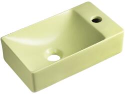 SAPHO Sapho, MARGITHA kerámia mosdó 38x22cm, csaplyuk a jobb oldalon, pisztácia, MGT38223 (MGT38223)