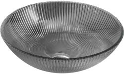 Mexen Zuri, üveg pultra szerelhető mosdó 39 × 39 cm, fekete, 24193970 (24193970)