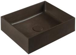 SAPHO Sapho, FORMIGO beton munkalap mosogató, 47, 5x36, 5 cm, sötétbarna, FG115 (FG115)