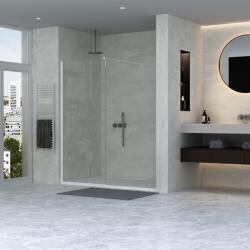 Erga Paris, Beépíthető zuhanykabin 30x200 cm, 8 mm-es átlátszó üveg, matt fehér profil, ERG-V02-PARIS-030x200-CL-WH (ERG-V02-PARIS-030X200-CL-WH)