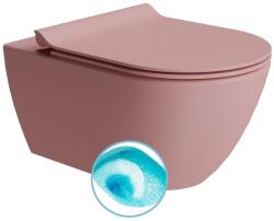 SAPHO GSI, PURA falra szerelhető wc csésze, Swirlflush, 36x55cm, pirosító dupla szőnyeg, 881524 (881524)