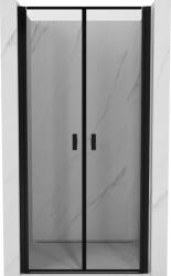 Mexen Zuhanyajtó nyílás MIST (d+d) 80x200 cm 6 mm fekete, kerettel, 8A7-080-000-70-70 (8A7-080-000-70-70)