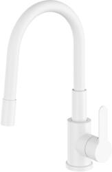 Gamma Flex 2000, álló mosogatócsaptelep flexibilis karral, matt fehér, GMA-BFX-2000AWH (GMA-BFX-2000AWH)