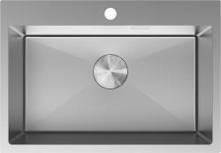 Mexen Solix, 1 rekeszes rozsdamentes mosogató 650 x 450 mm, szálcsiszolt acél, 6403651000-01 (6403651000-01)
