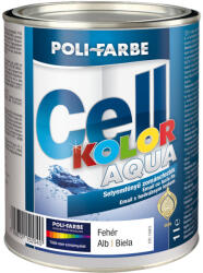 POLI-FARBE Cellkolor Aqua selyemfényű zománcfesték 2,5 l - Fehér
