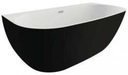 Polimat Risa 170x80 cm matt black/white (00443)