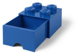 LEGO Tárolódoboz, fiókos, LEGO "Brick", kék (40051731)