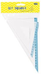 Educa Vonalzókészlet, háromszög 10 cm és 14cm, ( 45°/60° ) 2 db/bliszter Educa (000009817) - iroszer24