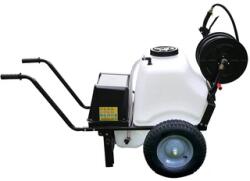 Bétaix Pompa de stropit cu acumulator Betaix SX-ST100B 12 V | 100 l | debit: 7 l/min | Cu perii de carbon | Incarcator retea | In cutie de carton original (BAX00038) Pulverizator