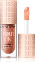 Revolution Beauty Shimmer Gloss Luciu de Buze sclipitor culoare Glimmer Nude 4.5 ml