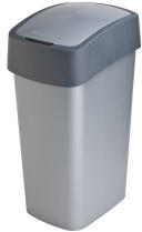 Keter Pacific Flip Bin billenős szelektív hulladékgyűjtő 45l szürke (186181) (186181)