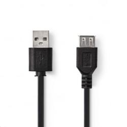 Nedis aktív USB 2.0 hosszabbítókábel 0, 2m fekete (CCGP60010BK02) (CCGP60010BK02)