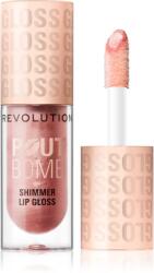 Revolution Beauty Shimmer Gloss Luciu de Buze sclipitor culoare Shine Pink 4.5 ml