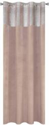 Eurofirany Peri bársony sötétítő függöny Puder/ezüst 140x250 cm (372801)