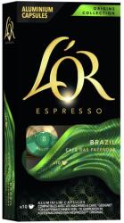 L'OR Espresso Brazil kávékapszula, 10 ital x 40 ml, 10 Nespresso Original kompatibilis kapszula, 52 g