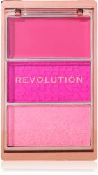 Revolution Blush Icon Palette paleta fard de obraz culoare Hot Pink Flag 9.8 g