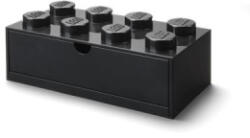 LEGO® Tárolódoboz íróasztalra, fiókos, 'Brick 4x2', fekete (L40211733) (L40211733)