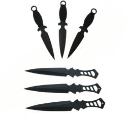 Depox Három Anarchy Way dobókés és három dobókés készlete, Black Fury, Depox, hüvely mellékelve (G35+F108)