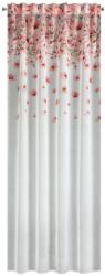 Eurofirany Eurofirany, Dekoratív függöny szalaggal, Oliwia 140x270 fehér többszínű virágok (426318)