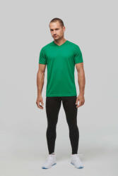 Proact Férfi póló Proact PA476 Men’S v-neck Short Sleeve Sports T-Shirt -XL, Kelly Green