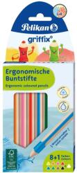 Pelikan Creioane colorate Griffix Pelikan, blister set 8 + 1 (alb) (700856)