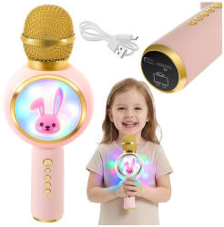 Izoxis 27048 Rózsaszín Vezeték Nélküli Karaoke Mikrofon