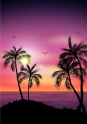  Média öntapadó és mosható fali tapéta, pálmafák 4, 220 x 135 cm