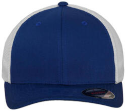 Flexfit Uniszex Sapka Flexfit Mesh Trucker 2-Tone Cap -S/M, Királykék/Fehér