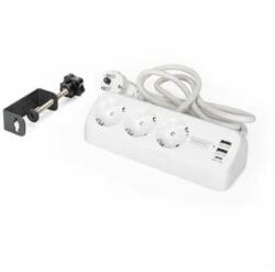ASSMANN DA-70626 Splitter 3 priză desktop 2x USB-A 1x USB-C 1.5m alb (DA-70626)