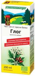 Schoenenberger Suc organic de păducel, 200 ml, Schoenenberger