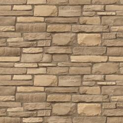  Vékony téglalap alakú krémszínű kőfal tapéta, 300 x 250 cm