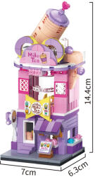 Produs de Import Fun, piese de asamblare, magazin cu bubble tea, 281 elemente